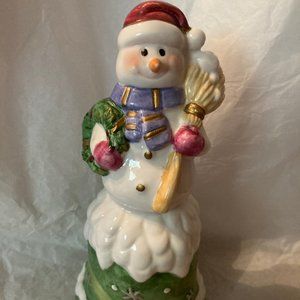 SNOWMAN NEW ITS A BELL COLORFUL NICE GIFT NEW BELL